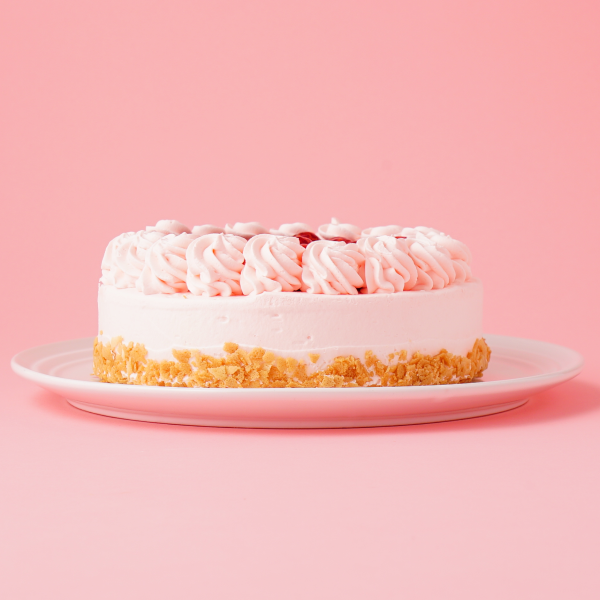 【女性の誕生日におすすめ】木苺レアチーズケーキ ピンク 4号 12cm  4