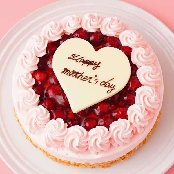 【女性の誕生日におすすめ】木苺レアチーズケーキ ピンク 4号 12cm  1