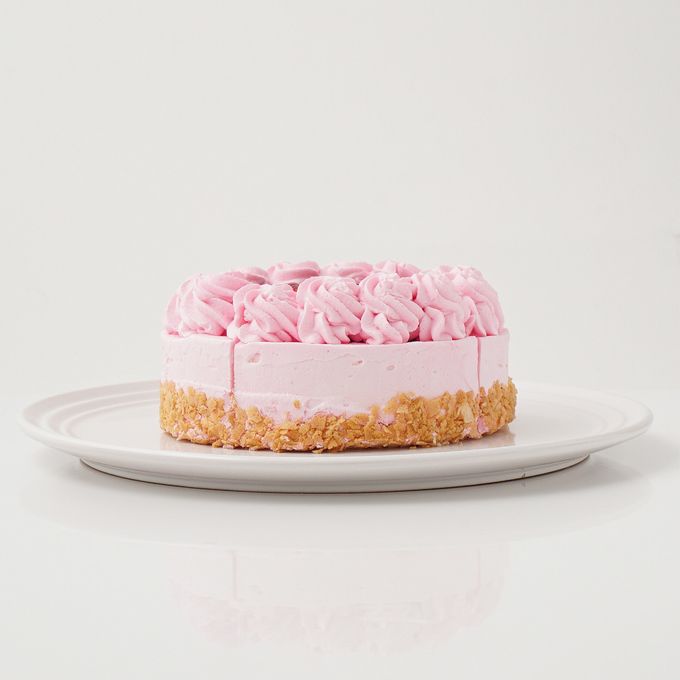 【カットタイプ】木苺レアチーズケーキ ピンク 4号 12cm 3