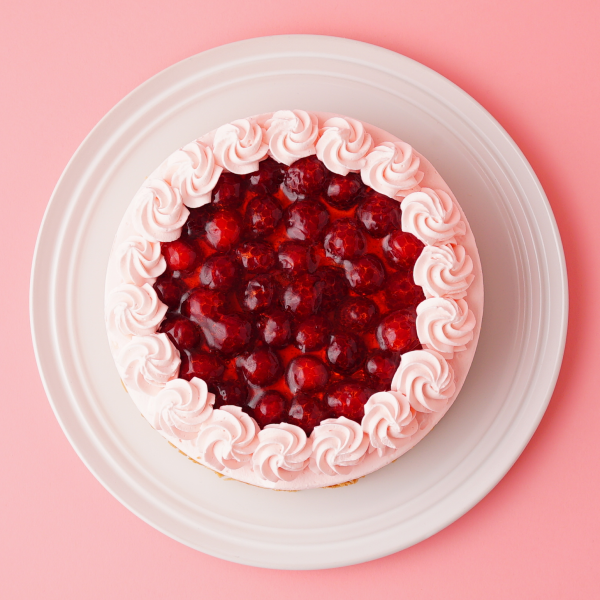 【女性の誕生日におすすめ】木苺レアチーズケーキ ピンク 4号 12cm  3