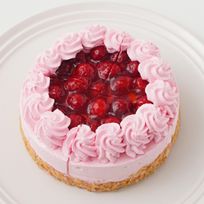 【カットタイプ】木苺レアチーズケーキ ピンク 4号 12cm