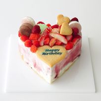 ラズベリーアイスクリームのデコレーションケーキ 5号 15cm