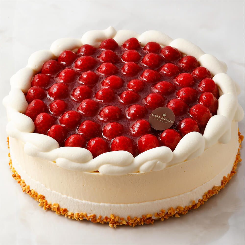 最高級洋菓子 シュス木苺レアチーズケーキ 26cm（洋菓子店カサミンゴー