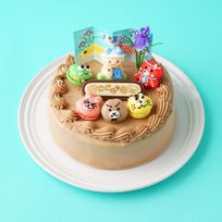 動物マカロン付きチョコ5号