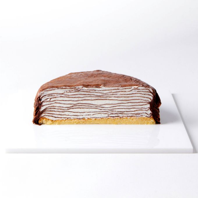 12層のクレープ生地から成るミルクレープ  ショコラ 6号（直径18cm） 2