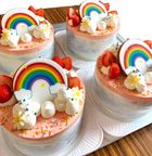 七色の虹のデコレーションケーキ「レインボーケーキ」 5.5号 3