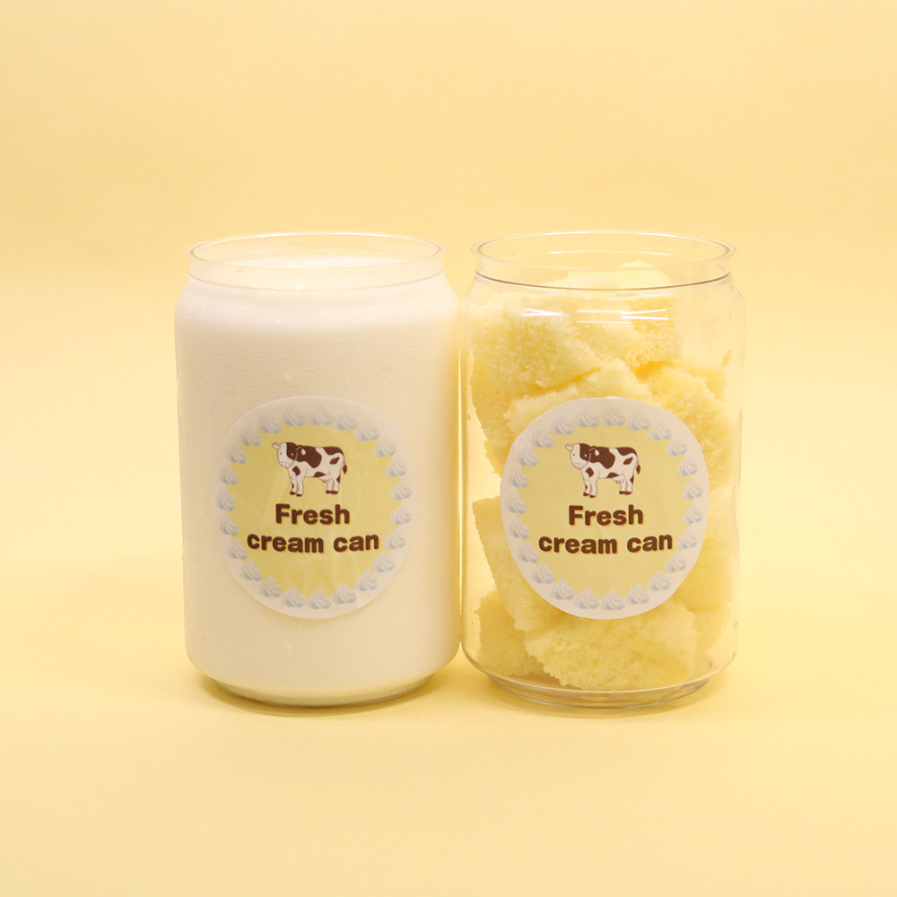 【北海道十勝平野産】濃厚でミルキーなflesh Cream×スポンジ2缶セット 2