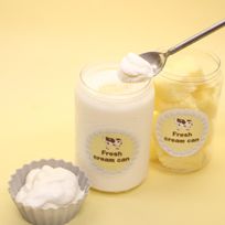 【北海道十勝平野産】濃厚でミルキーなfresh Cream×スポンジ2缶セット