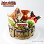 「最強王図鑑」クリスマスホールケーキ 4号 1