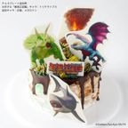 「最強王図鑑」ホールケーキ 4号 6