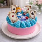 可愛いアリスのギフトケーキ 5号 いちご 生クリーム 15cm 3