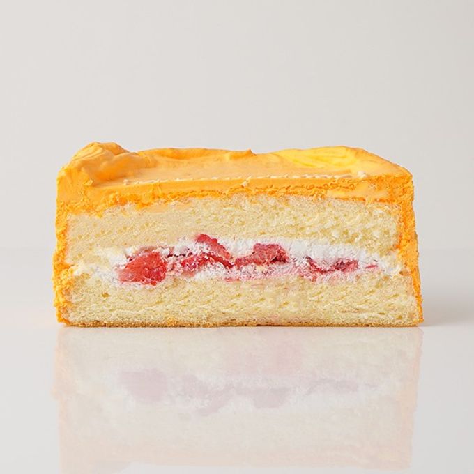 韓国ケーキ 5号 オレンジ 丸のメッセージケーキ 15cm センイルケーキ 4