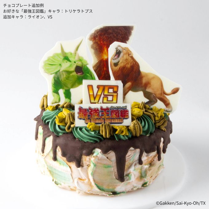 「最強王図鑑」ホールケーキ 5号 4