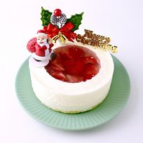 クリスマス限定！透明ダブルサークルレアチーズケーキ