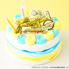 【Ｎ７００Ｓヒダ・ドクターイエロー Ｚホセンモード】TVアニメ『新幹線変形ロボ シンカリオンＺ』オリジナルケーキ【限定ホログラム缶バッジ付】 1