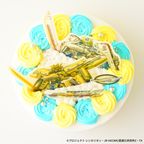 【Ｎ７００Ｓヒダ・ドクターイエロー Ｚホセンモード】TVアニメ『新幹線変形ロボ シンカリオンＺ』オリジナルケーキ【限定ホログラム缶バッジ付】 5