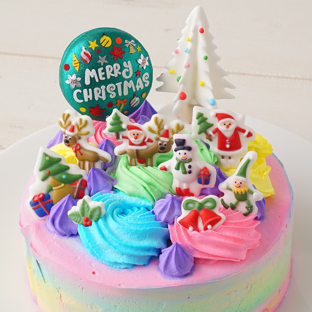 お菓子が飛び出す！ギミッククリスマスケーキ 5号  7