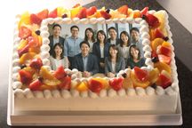 【30～40名様向け】写真ケーキ 生クリーム SDX 26cm×37cm 1