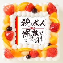 成人式ケーキ 7号 21cm×21cm