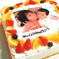 写真ケーキ 生クリーム 4号 12cm×12cm 誕生日プレゼント