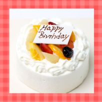 フルーツ生デコレーションケーキ３号（9㎝）