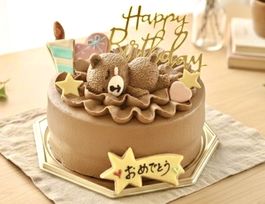 lovelyベアー 生チョコ苺ショート 選べるアイシングクッキーケーキ 4号 選んで楽しい！！ ギフトに最適   