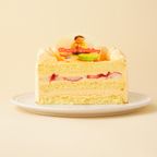 人参クリーム フォトケーキ アイシングクッキー写真ケーキ ファーストバースデー（クマ） 3号 9cm 4
