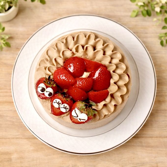 5750円→5350円 【真冬の大寒特典】【美味宣言】スマイル 北海道特選純生チョコ 苺ショート ケーキ 5号 15cm  ＊当日配送商品始まりました！ ギフトに最適    3