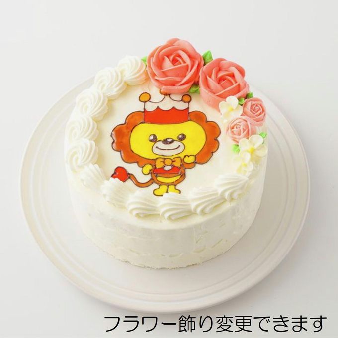 【安心美味宣言】純生苺ショート イラストケーキ 4号 12cm ギフトに最適 2