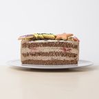 生チョコ苺ショート 似顔絵アイシングクッキーケーキ イラストケーキ 5号 ギフトに最適 4