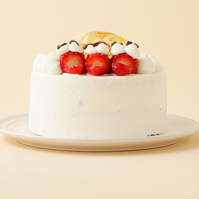 ヨーグルトクリーム フォトケーキ アイシングクッキー写真ケーキ ファーストバースデー（ひよこ） 4号 12cm 3