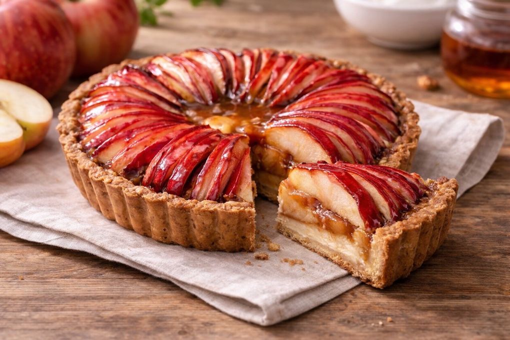 【卵、乳、小麦、白砂糖不使用、グルテンフリースイーツ】タルト ポム 5号 15cm《ヴィーガンスイーツ》 《無添加》《アレルギー配慮》  2