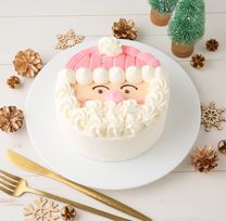 【ヨーグルトクリーム 美味宣言】サンタさんと一緒に 5号 15cm