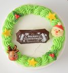 【美味宣言】純生苺ショート クリスマスリースセンイルケーキ 4号 12cm クリスマス2023 5