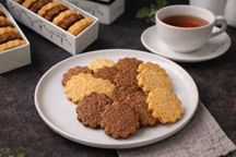 【卵、乳、小麦、白砂糖不使用、グルテンフリースイーツ】ボタニカルサブレ カカオ、黒糖バニラサブレ缶 2種アソート 《ヴィーガンスイーツ》 《無添加》《アレルギー配慮》  バレンタイン2026 2