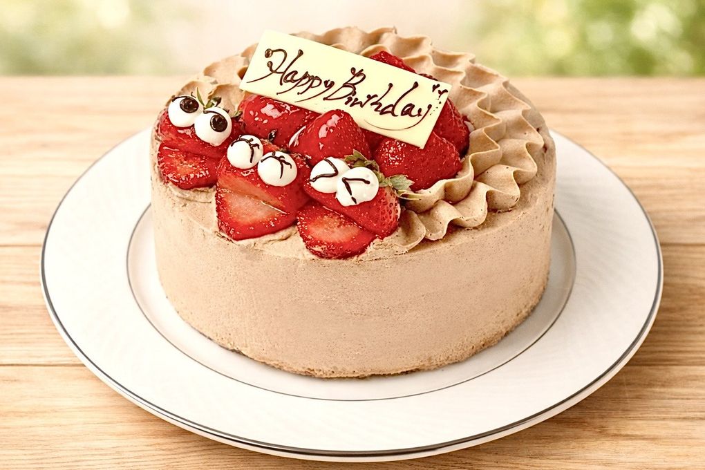 5750円→5350円 【真冬の大寒特典】【美味宣言】スマイル 北海道特選純生チョコ 苺ショート ケーキ 5号 15cm  ＊当日配送商品始まりました！ ギフトに最適    1