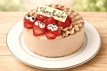 5050円→4650円 【年始お祝い特典】【美味宣言】スマイル  北海道特選純生チョコ 苺ショートケーキ  4号 12cm   ＊当日配送商品始まりました！ ギフトに最適   1