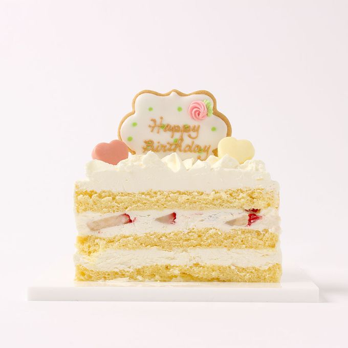【低甘味、低脂肪の体に優しいヨーグルトクリーム】 【名前付き】 エレガントネイキッドケーキ 選べるアイシングクッキー ファーストバースデー  4号 12cm スマッシュケーキとしても最適！ 6