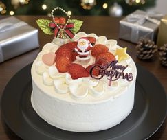 【美味宣言】純生クリスマス 苺ショート4号 【甘味すっきり、体に優しいスイーツを】残り5個/100  4号 12cm
