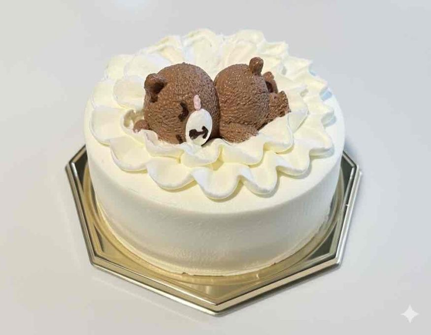 lovelyベアー 純生苺ショート 選べるアイシングクッキーケーキ 4号 選んで楽しい！！  ギフトに最適 2