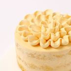 人参クリーム 低甘味低脂肪で体に優しい  エレガントネイキッドケーキ 選べるアイシングクッキー【当日配送OK】ファーストバースデー 3号 9cm スマッシュケーキとしても最適！ 3