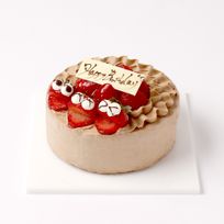 【美味宣言】スマイル 北海道特選純生チョコ 苺ショート ケーキ 5号 15cm  ＊当日配送商品始まりました！ ギフトに最適   