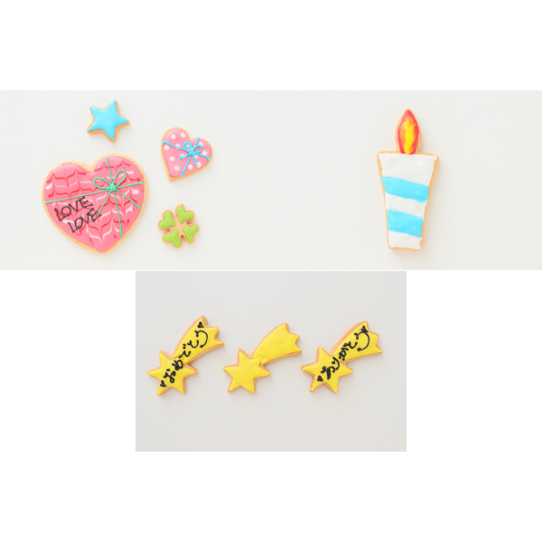 TOROKERUクラシックショコラ Lovelyアイシングクッキーケーキ 5号 15cm （お得なアイシングセットです） ＊アイシングデコ当日配送商品始まりました！ ギフトに最適 10