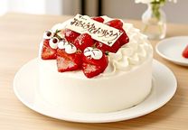 【美味宣言】スマイル 純生苺ショート ケーキ   5号 15cm ＊当日配送商品始まりました！ ギフトに最適   1