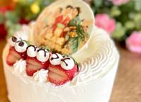 純生苺ショート 写真ケーキ フォトケーキデコレーション 6号 18cm 【オプション選択でオリジナルデザインに！】【お好きなイラストも人気です】 2