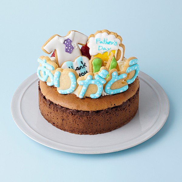 日本画作品 チョコレートケーキ 額付き father's thanksとろけるショコラ 5号 15cm （THE NICOLE