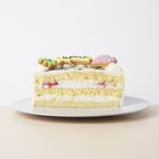 純生苺ショート 似顔絵アイシングクッキーケーキ イラストケーキ 4号 ギフトに最適 4