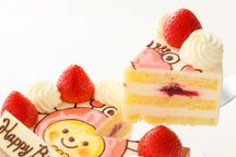 純生苺ショート イラストケーキ 6号 18cm ギフトに最適 3