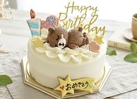 lovelyベアー 純生苺ショート 選べるアイシングクッキーケーキ 4号 選んで楽しい！！  ギフトに最適 バレンタイン2026 2