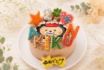 生チョコ苺ショート イラストケーキ アイシングクッキーケーキ 5号 15cm ギフトに最適 7